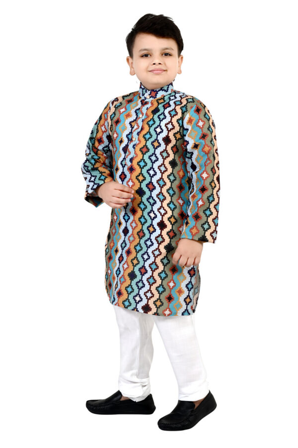 Boys Cotton Kurta Pajama set - Image 2