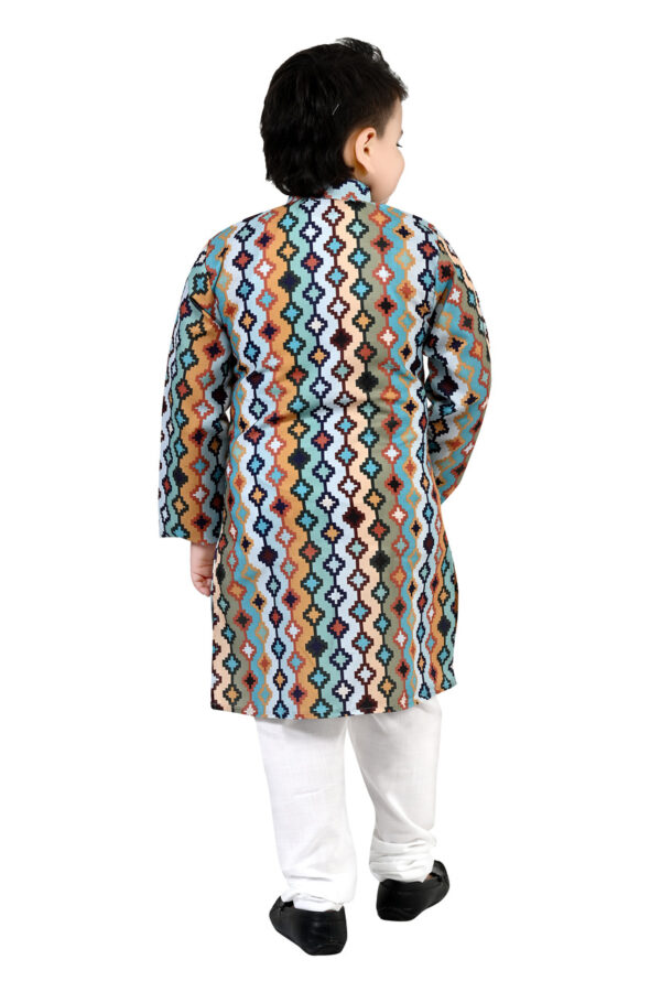 Boys Cotton Kurta Pajama set - Image 3