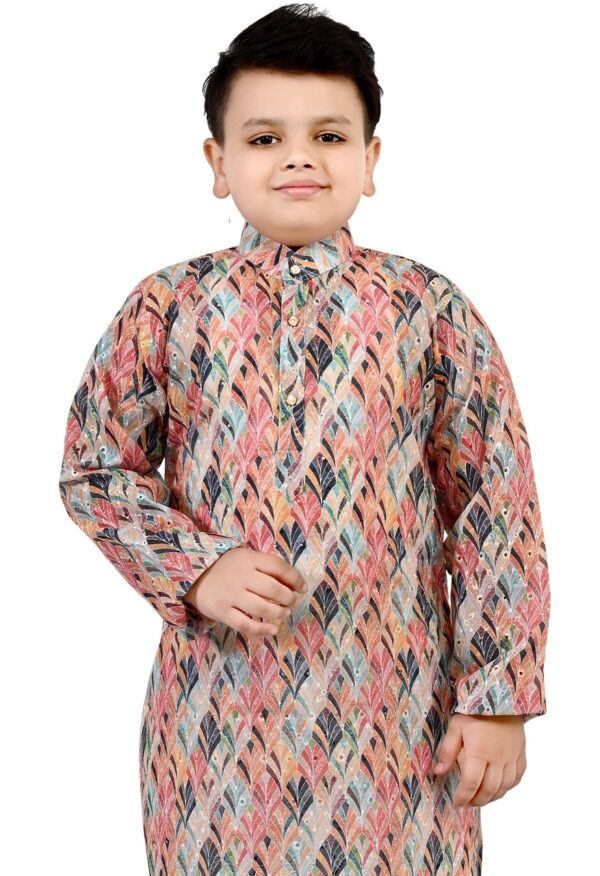 Boys Cotton Kurta Pajama set - Image 4