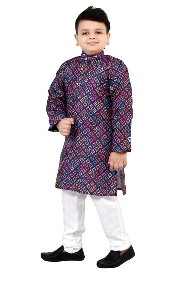 Boys Cotton Kurta Pajama set - Image 2