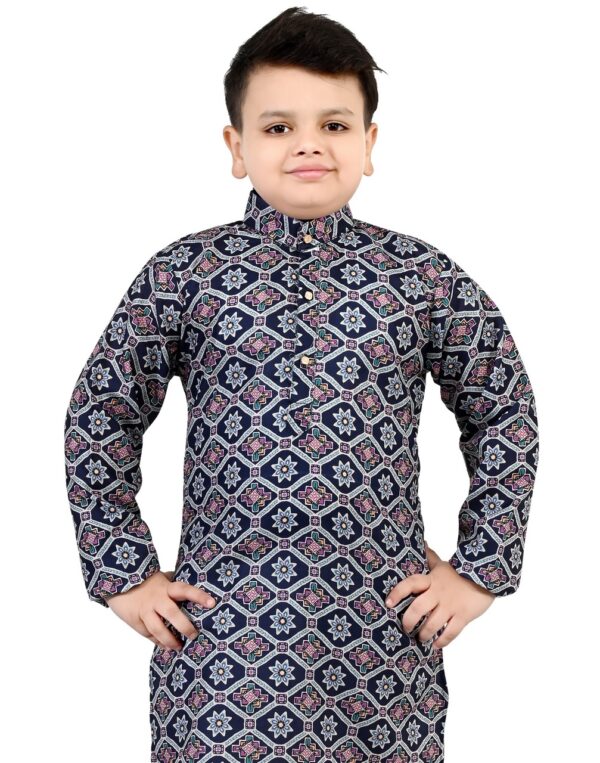 Boys Cotton Kurta Pajama set - Image 4